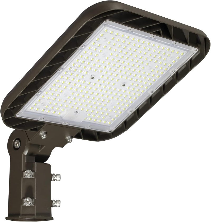 DEMILARE 200W LED Parking Lot Light 30000LM(150LM/W) Slip Fit Mount Outdoor Street Pole Lights with Dusk to Dawn Photocell IP65 Waterproof 120-277V 5000K Commercial Area Lighting for Road, Parking Lot - Image 1
